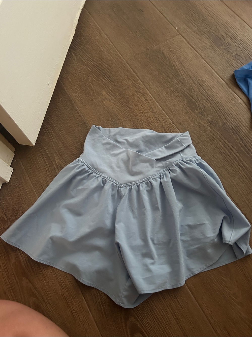 aerie Light Blue Skater Skort